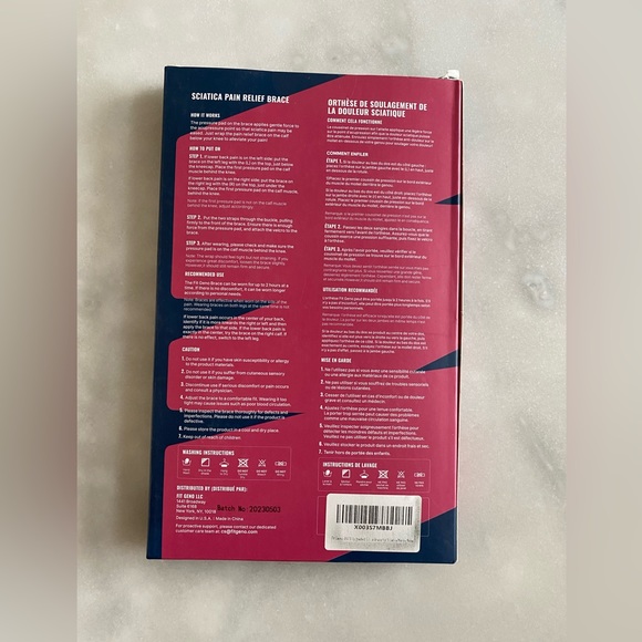 New! Fit Geno Sciatica Pain Relief Brace Devices: 2023 Upgraded Re-Active - Picture 2 of 3